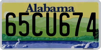 AL license plate 65CU674