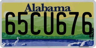 AL license plate 65CU676