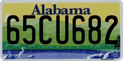 AL license plate 65CU682