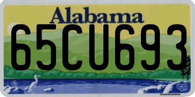 AL license plate 65CU693