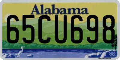 AL license plate 65CU698