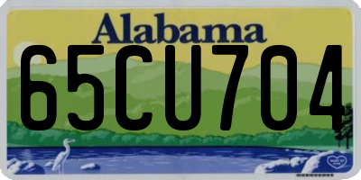 AL license plate 65CU704
