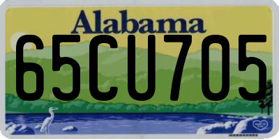 AL license plate 65CU705