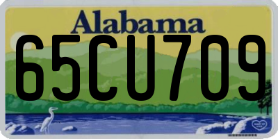 AL license plate 65CU709