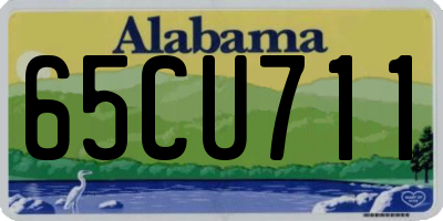 AL license plate 65CU711