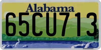 AL license plate 65CU713