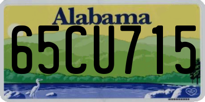 AL license plate 65CU715