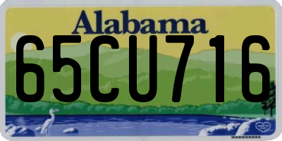 AL license plate 65CU716
