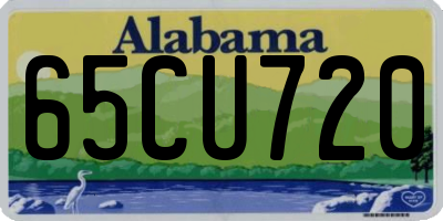 AL license plate 65CU720