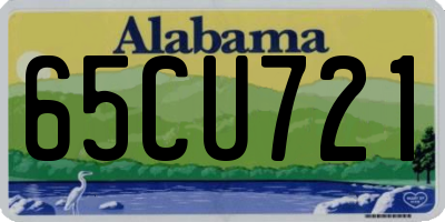 AL license plate 65CU721