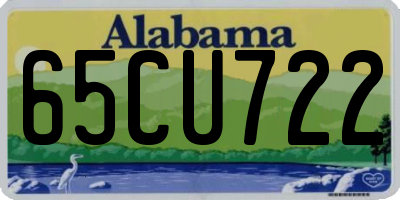 AL license plate 65CU722