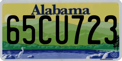 AL license plate 65CU723