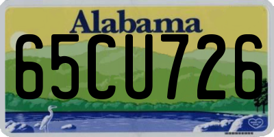AL license plate 65CU726