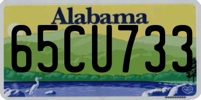 AL license plate 65CU733