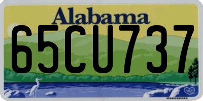 AL license plate 65CU737