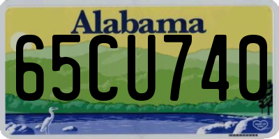 AL license plate 65CU740