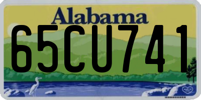 AL license plate 65CU741
