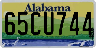 AL license plate 65CU744