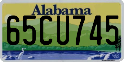 AL license plate 65CU745