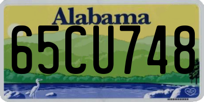 AL license plate 65CU748