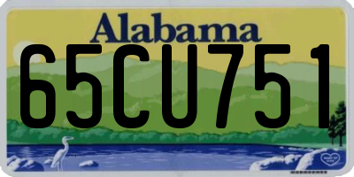AL license plate 65CU751