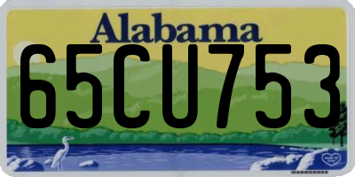 AL license plate 65CU753