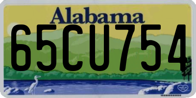 AL license plate 65CU754