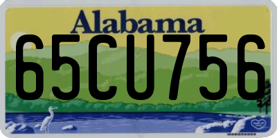 AL license plate 65CU756