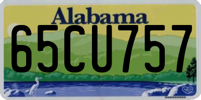 AL license plate 65CU757