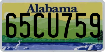 AL license plate 65CU759
