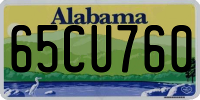 AL license plate 65CU760