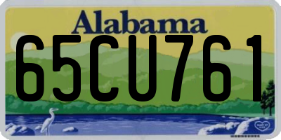 AL license plate 65CU761