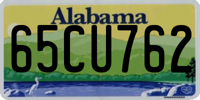 AL license plate 65CU762