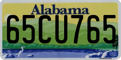 AL license plate 65CU765