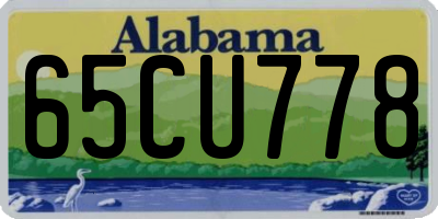 AL license plate 65CU778