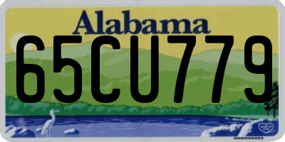 AL license plate 65CU779