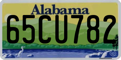 AL license plate 65CU782
