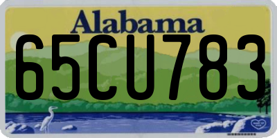 AL license plate 65CU783
