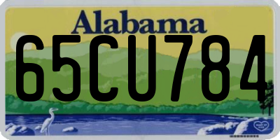 AL license plate 65CU784