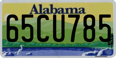 AL license plate 65CU785