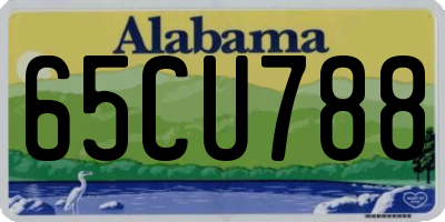 AL license plate 65CU788
