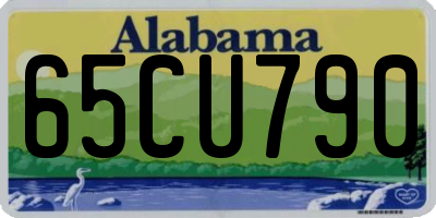 AL license plate 65CU790