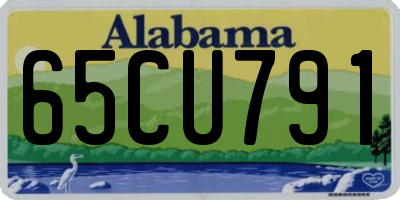 AL license plate 65CU791