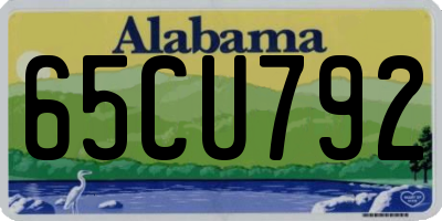 AL license plate 65CU792