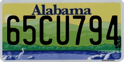 AL license plate 65CU794