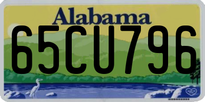 AL license plate 65CU796