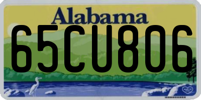 AL license plate 65CU806