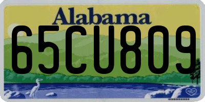 AL license plate 65CU809