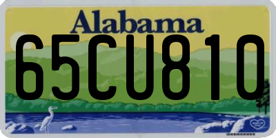 AL license plate 65CU810