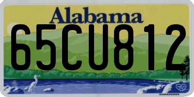 AL license plate 65CU812